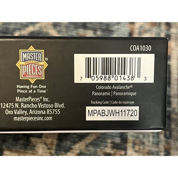 NEW Masterpieces NHL Colorado Avalanche Center 1000 Piece Sports Jigsaw‎ Puzzle - Picture 3 of 3